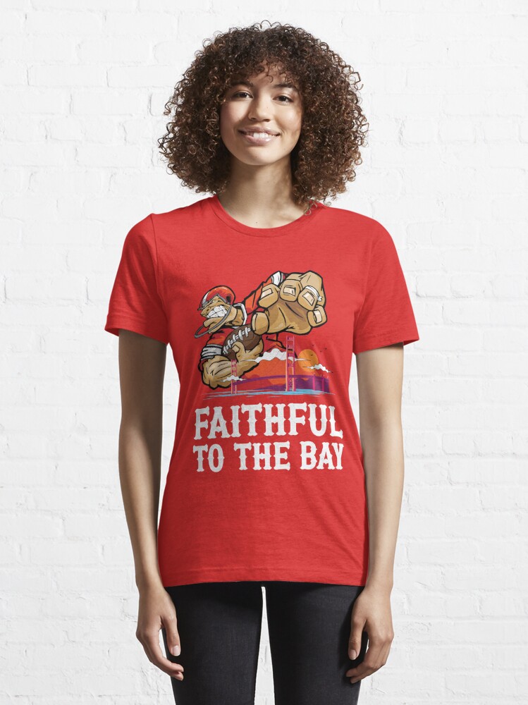 San Francisco 49er - Faithful To The Bay RED' Essential T-Shirt for Sale by  Moh-Khalifa