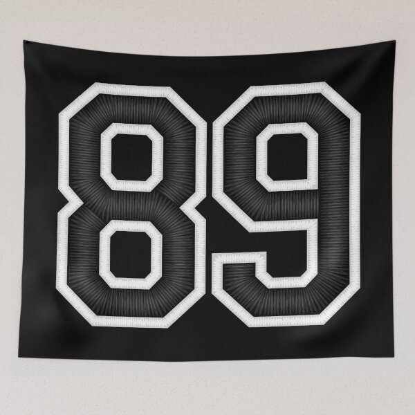 Item preview, 89 Black Jersey Sports Number eighty-nine Football 89 designed and sold by elhefe.