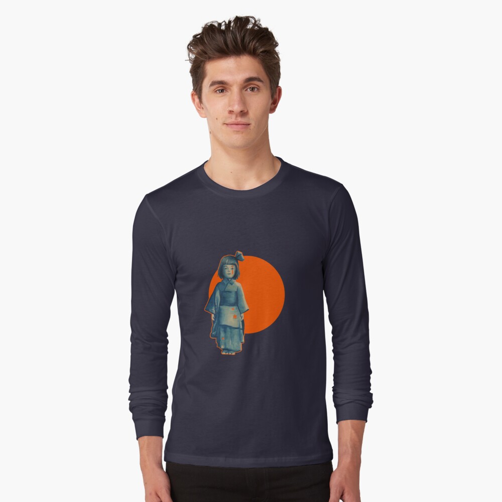 little girl in blue Long Sleeve T-Shirt