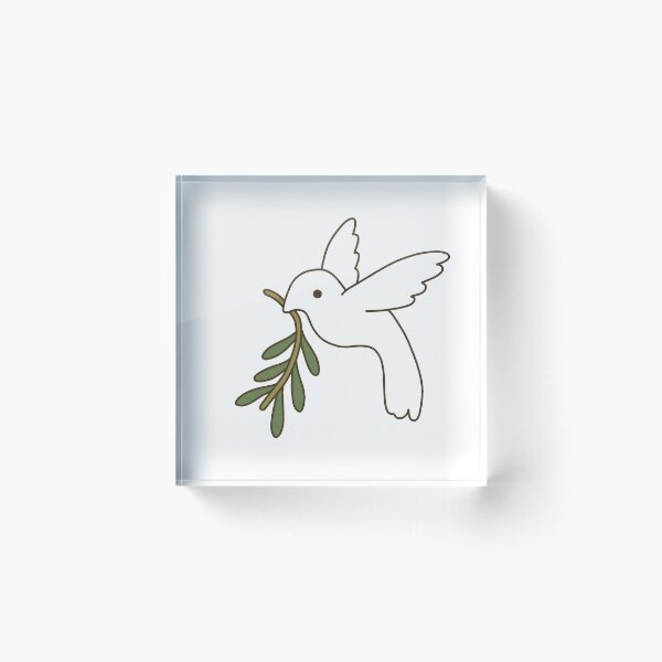 Item preview, Dove with Olive leaf designed and sold by line-on-line.