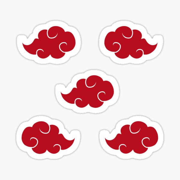 Red Clouds Sticker