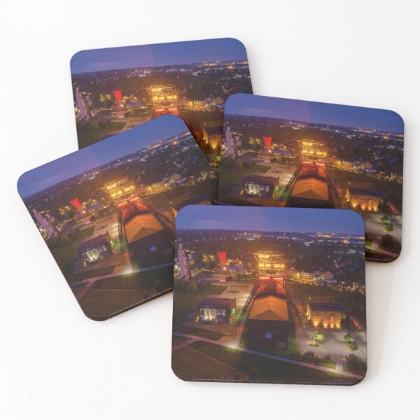 Item preview, Zeche Consol, Gelsenkirchen at night. Drone photo.  designed and sold by WatTees.