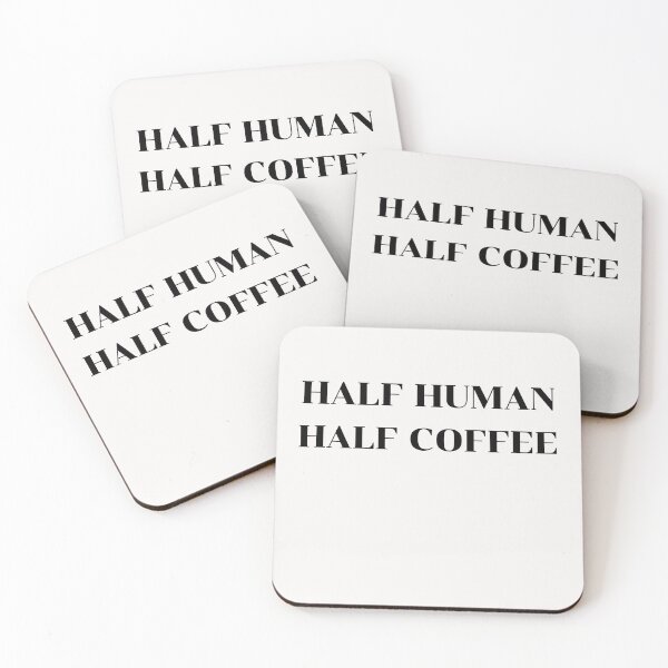 Item preview, Half Human Half Coffee - Funny Coffee Saying Gift Classic T-Shirt designed and sold by Kritsanasupha.