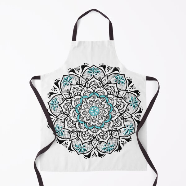 Item preview, Blue and Black Dotted Mandala Sun designed and sold by Tannumoni.
