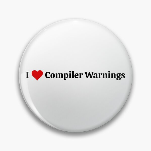 Artikelvorschau, Ich liebe Compiler-Warnungen entworfen und verkauft von code-ninja.