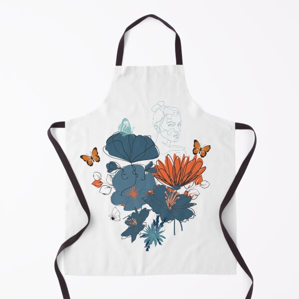 Item preview,  Floral -Blue and orange designed and sold by mariajogi.