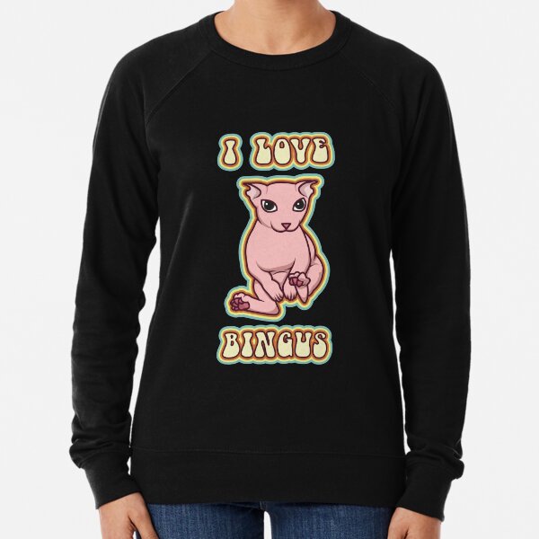 I love Bingus Cat Lightweight Sweatshirt