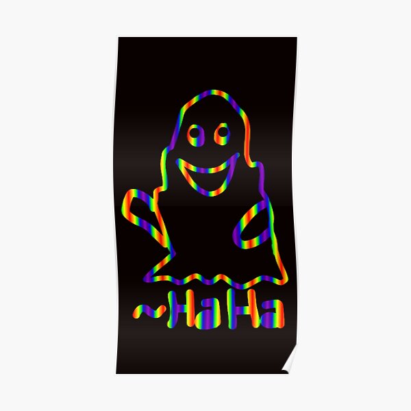 Spooky Dancing Ghost - HaHa Poster