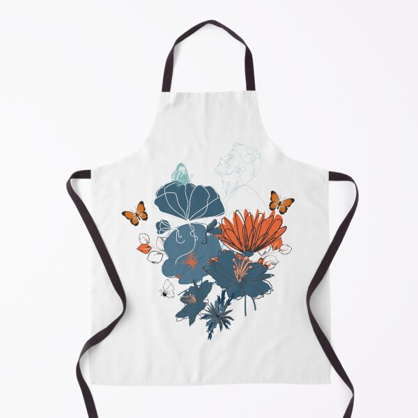 Item preview,   Floral -Blue and orange designed and sold by mariajogi.