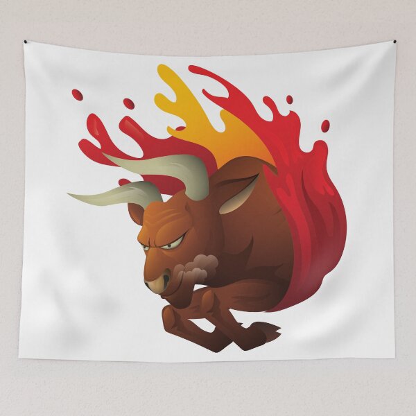 Item preview, Smiling Charging Bull designed and sold by Tropium-Designs.