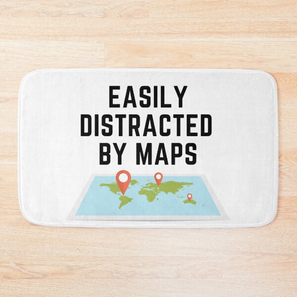 Item preview, Easily distracted by maps designed and sold by anphinasdesigns.