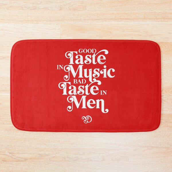 Item preview, Good Taste in Music, Bad Taste in Men, funny sarcastic retro 60s 70s design designed and sold by emmjott.