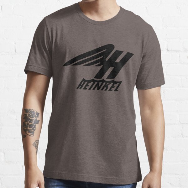 Heinkel Flugzeugwerke Logo (Black) Essential T-Shirt