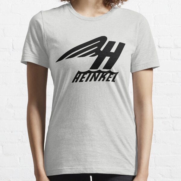 Heinkel Flugzeugwerke Logo (Black) Essential T-Shirt