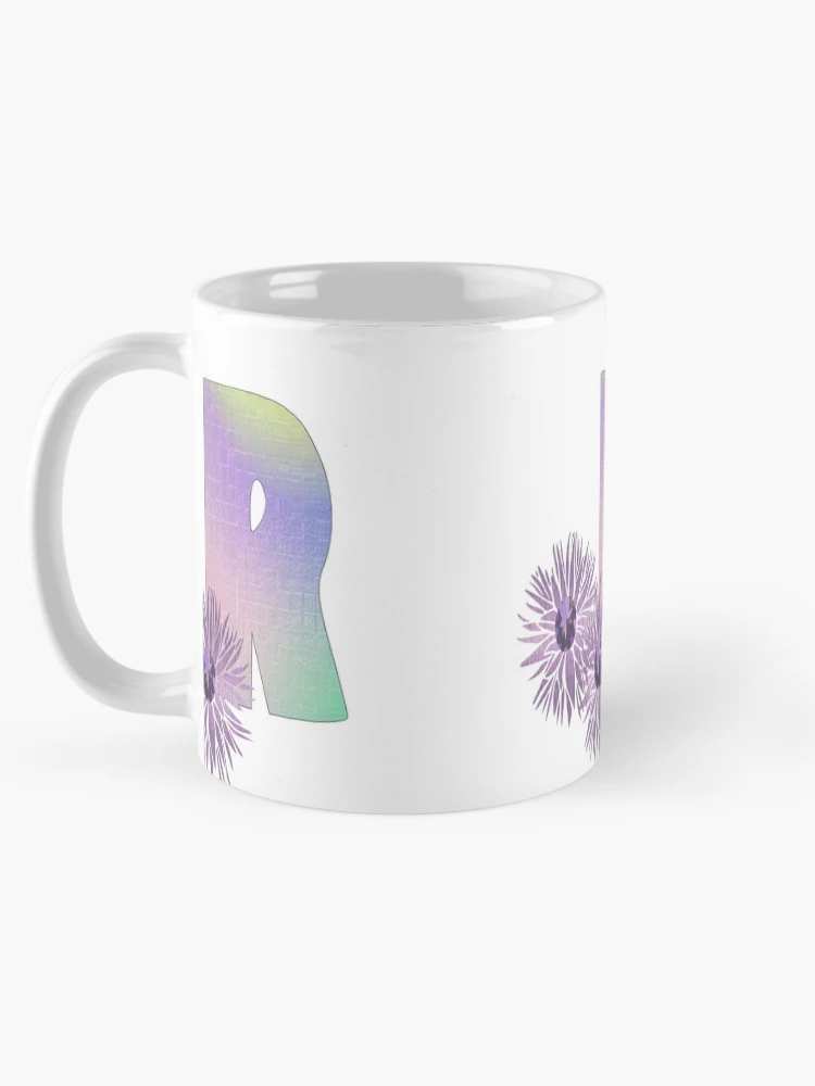 Thumbnail 5 of 6, Coffee Mug, Monogram R/ Abstract Geometric Pattern designed and sold by aldona.
