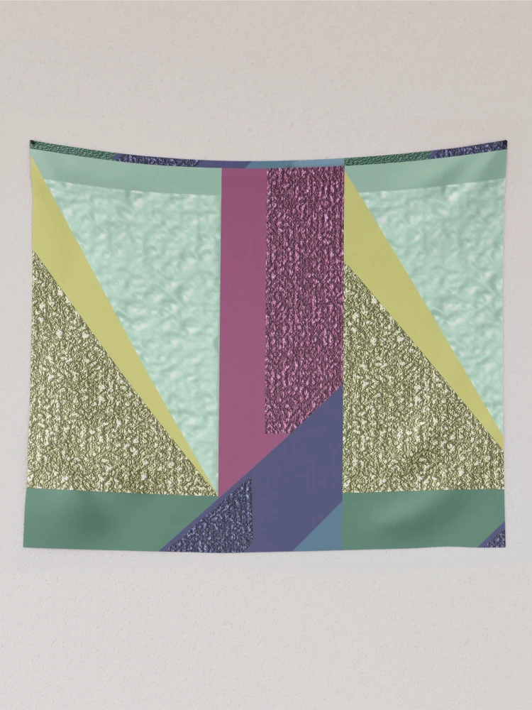Thumbnail 2 of 3, Tapestry, Monogram R/ Abstract Geometric Pattern designed and sold by aldona.