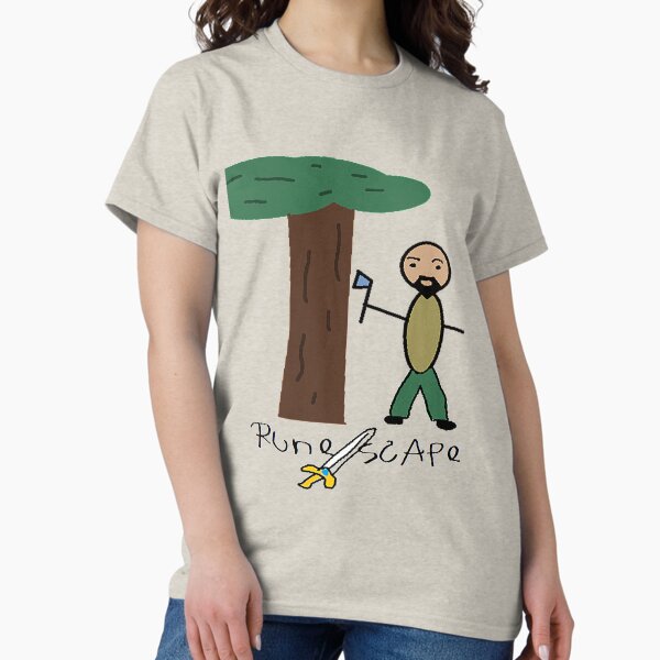 Item preview, OSRS Woodcutting Bot Funny Runescape Drawing designed and sold by dennieb.