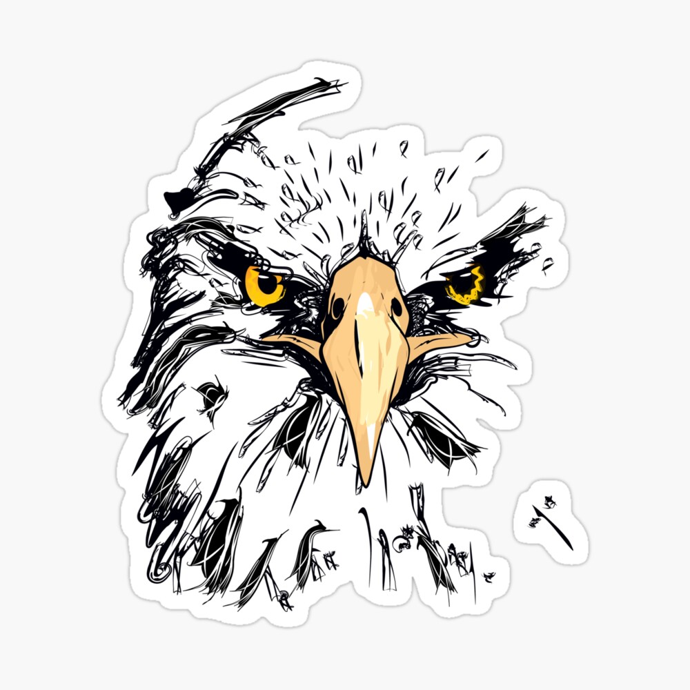 Eagle Side Face Digital Art by Noirty Designs - Fine Art America
