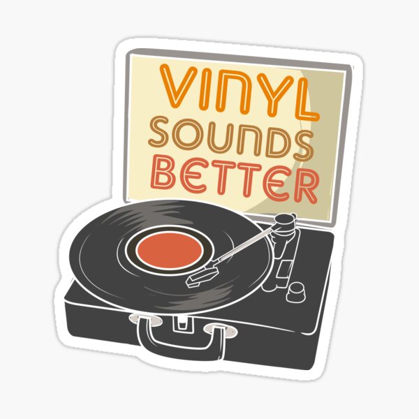 Funny Retro Vinyl Collector Sticker