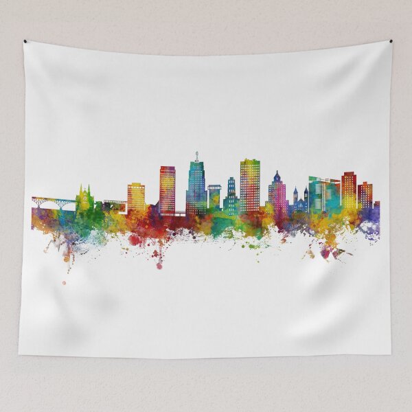 Item preview, Akron Ohio Skyline designed and sold by ArtPrints.