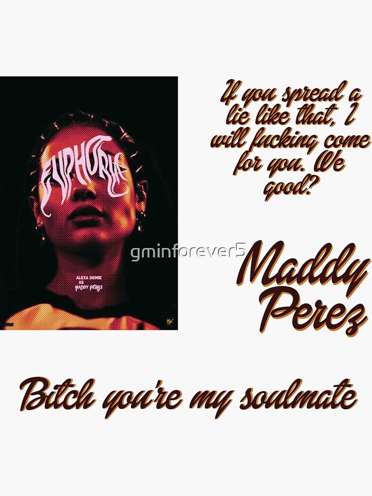 Maddy euphoria  Sticker for Sale by Aestheticloft