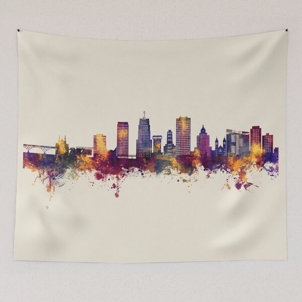 Item preview, Akron Ohio Skyline designed and sold by ArtPrints.