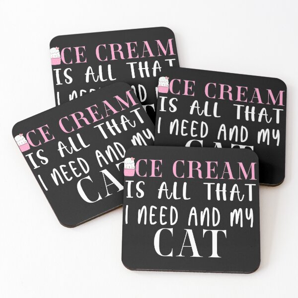 Item preview, Ice Cream Is All That I Need And My Cat designed and sold by yurahbom.