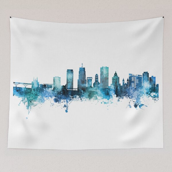 Item preview, Akron Ohio Skyline designed and sold by ArtPrints.
