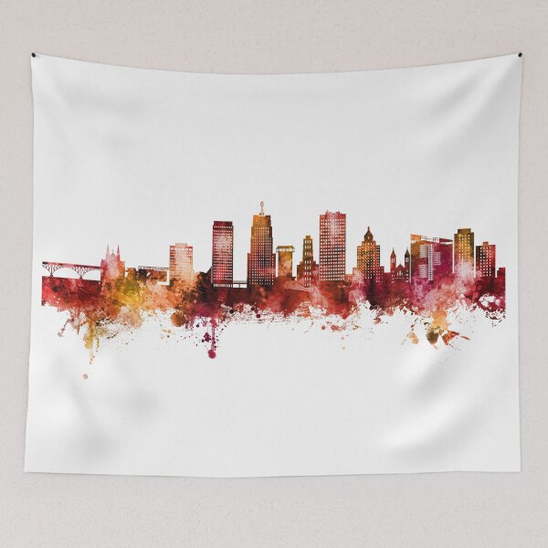 Item preview, Akron Ohio Skyline designed and sold by ArtPrints.