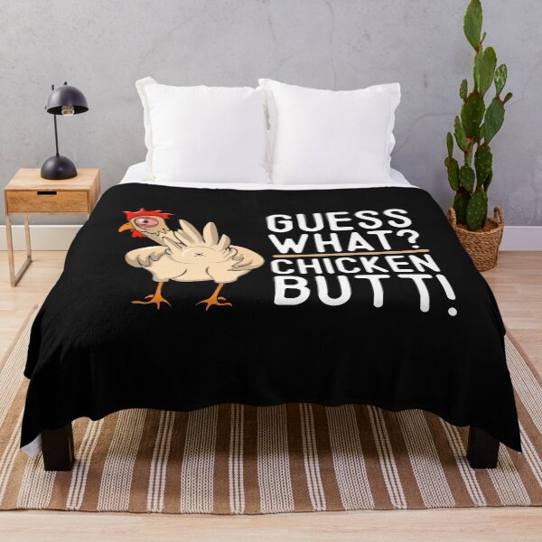 Item preview, Guess What? Chicken Butt! Funny Chicken Joke Quote Gift designed and sold by alenaz.