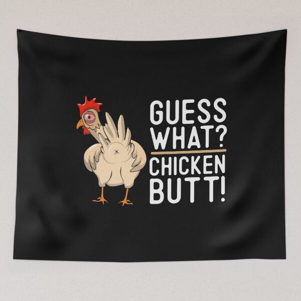 Item preview, Guess What? Chicken Butt! Funny Chicken Joke Quote Gift  designed and sold by alenaz.