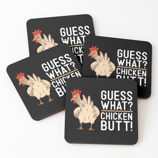 Item preview, Guess What? Chicken Butt! Funny Chicken Joke Quote Gift  designed and sold by alenaz.