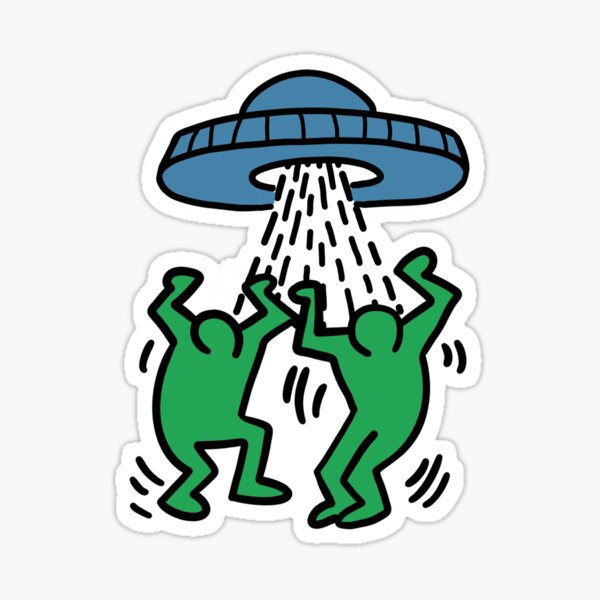 Alien abduction  Sticker