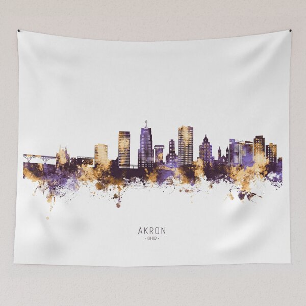Item preview, Akron Ohio Skyline designed and sold by ArtPrints.