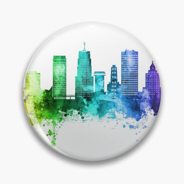 Item preview, Akron Ohio Skyline designed and sold by ArtPrints.