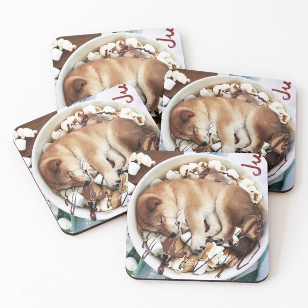 Item preview, Shiba Inu Chocolate Marshmallow Bowl designed and sold by toppopin.