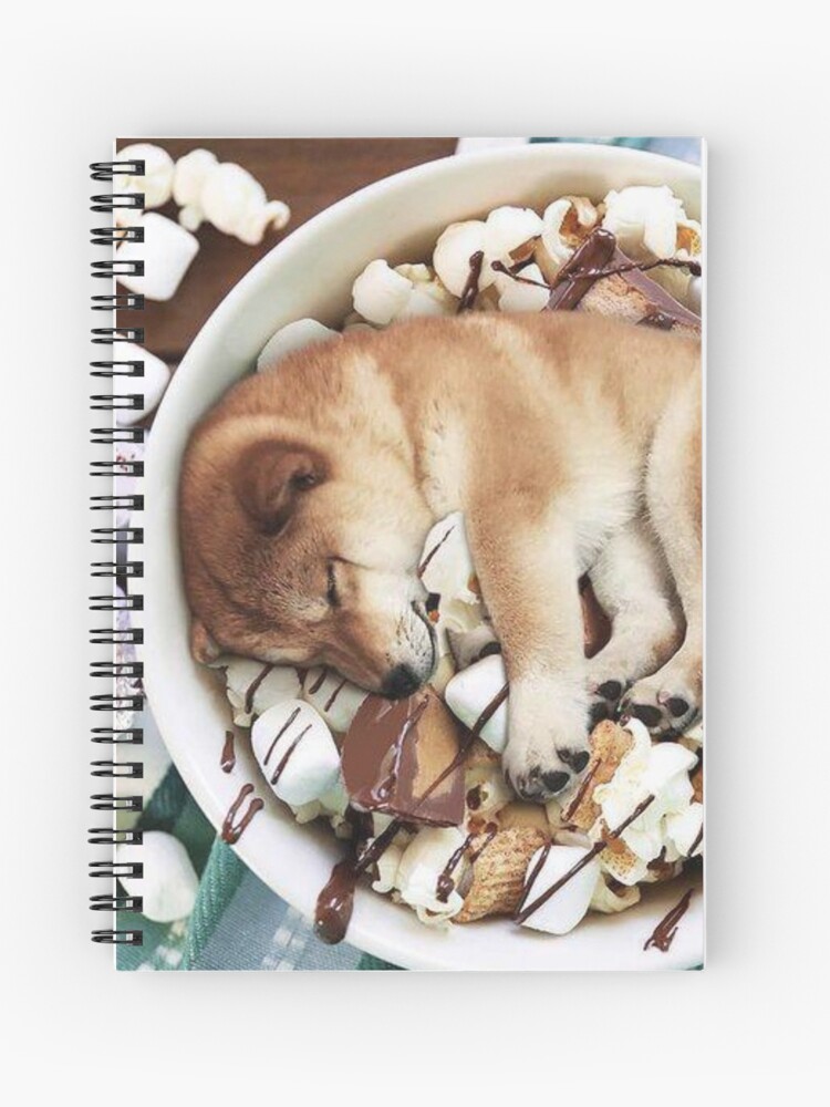 Shiba Inu Chocolate Marshmallow Bowl Journal