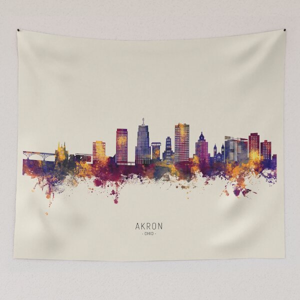 Item preview, Akron Ohio Skyline designed and sold by ArtPrints.