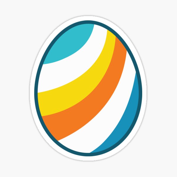 Item preview, Egg | Blue Yellow Orange | Stripes designed and sold by Wintre2.