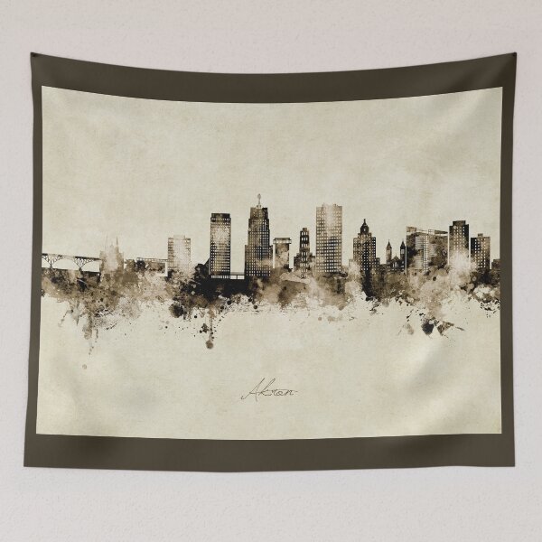 Item preview, Akron Ohio Skyline designed and sold by ArtPrints.