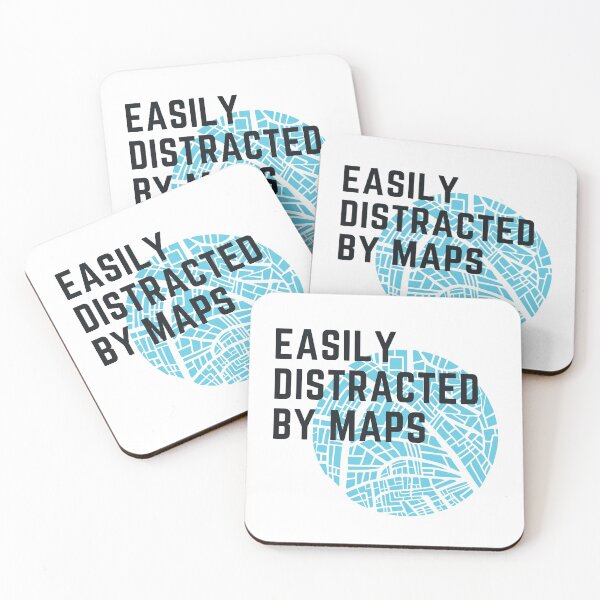 Item preview, Easily distracted by maps designed and sold by anphinasdesigns.