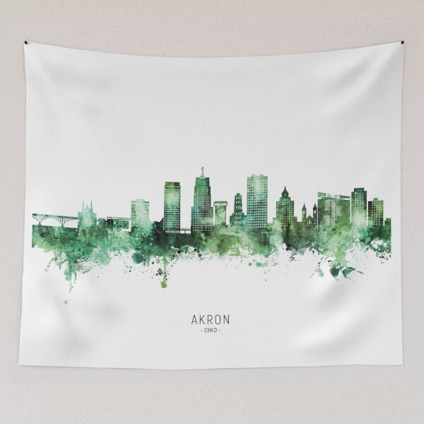 Item preview, Akron Ohio Skyline designed and sold by ArtPrints.