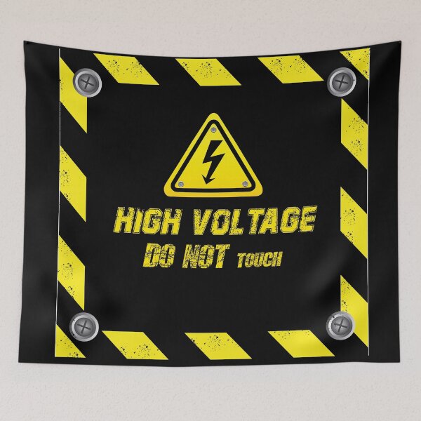 Item preview, Danger Electricity Warning Stickers, T-shirts, Scarves and many more designed and sold by hellonitish.