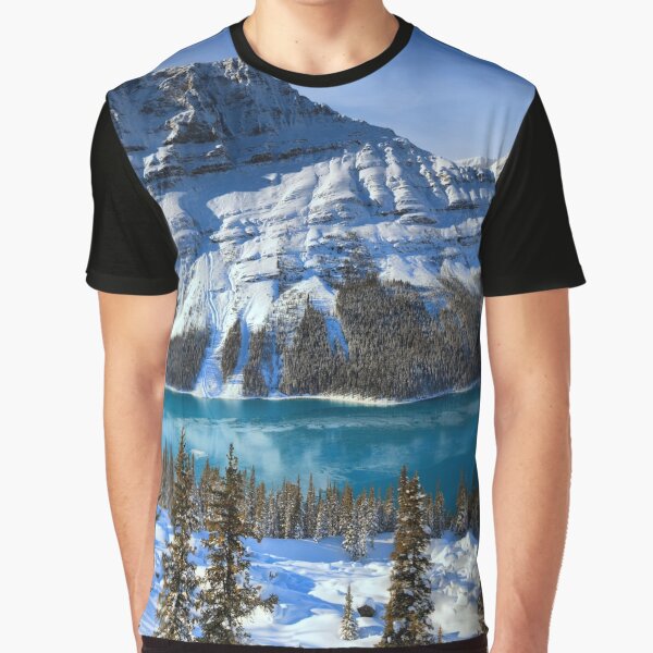 First Snow At Peyto Lake Graphic T-Shirt