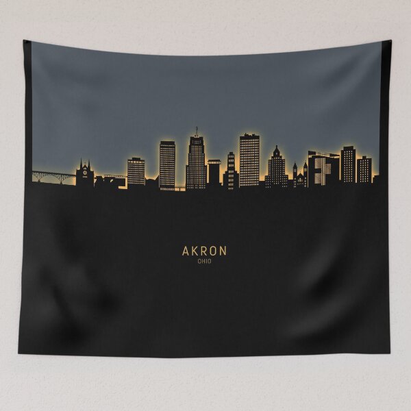 Item preview, Akron Ohio Skyline designed and sold by ArtPrints.