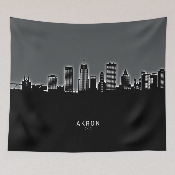 Item preview, Akron Ohio Skyline designed and sold by ArtPrints.