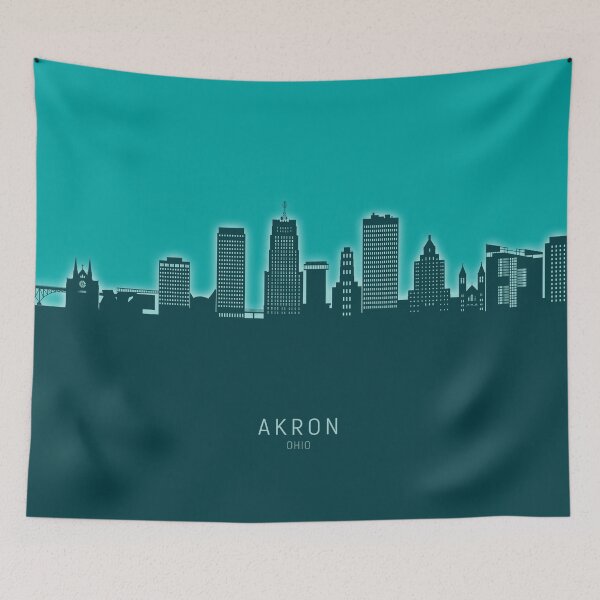 Item preview, Akron Ohio Skyline designed and sold by ArtPrints.