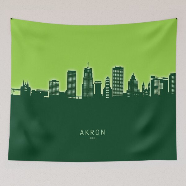 Item preview, Akron Ohio Skyline designed and sold by ArtPrints.