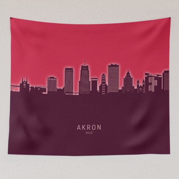 Item preview, Akron Ohio Skyline designed and sold by ArtPrints.