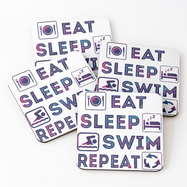 Item preview, Eat Sleep Swim Repeat designed and sold by Pooja-Alva.